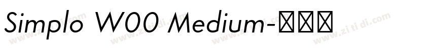 Simplo W00 Medium字体转换